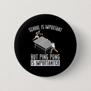 Fun Ping Pong Player Table Tennis Gift 6 Cm Round Badge