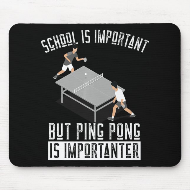 Fun Ping Pong Player Table Tennis Gift   Mouse Pad (Front)