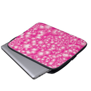Fun PINK Abstract Ink Super Splash pattern Laptop Sleeve