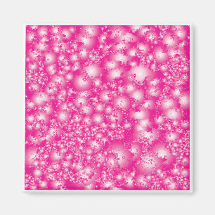 Fun PINK Abstract Ink Super Splash pattern Magnet