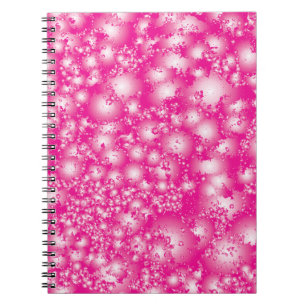 Fun PINK Abstract Ink Super Splash pattern Spiral Notebook