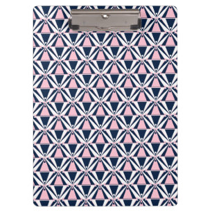 Fun Pink and Blue Pattern  Clipboard