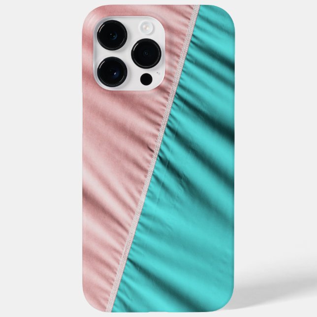 Fun! Pink and Green Fabric Case-Mate iPhone Case (Back)