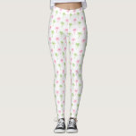 Fun Pink and Green Palm Trees Pattern Leggings<br><div class="desc">Girly and chic summer pattern.</div>