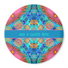Fun Pink Boho Personalised Inspirivity Magnet