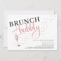 Fun Pink Brunch and Bubbly Champagne Bridal Shower