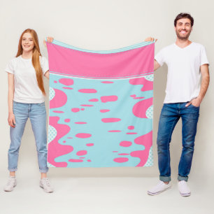 fun pink fleece blanket