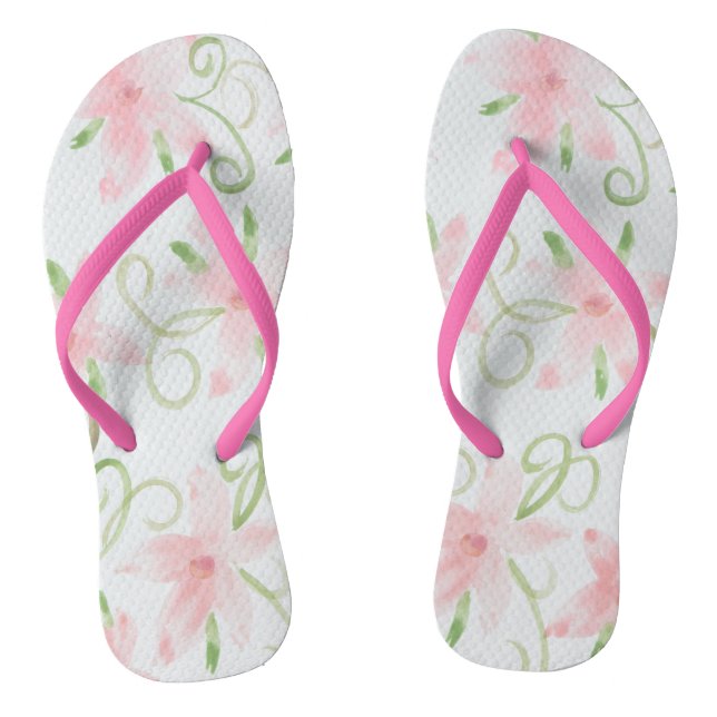 Fun Pink Flip Flops (Footbed)