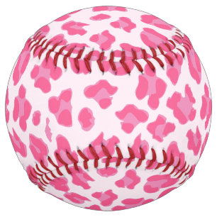 Fun Pink Leopard Print Softball