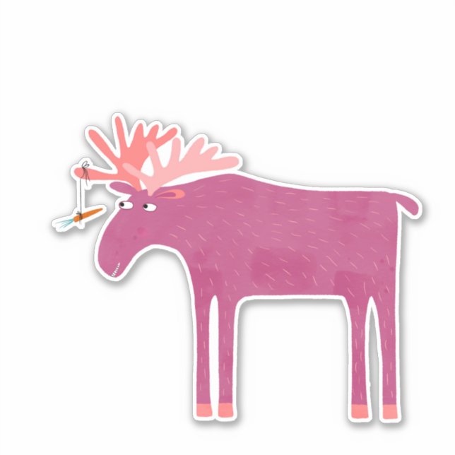 Fun Pink Moose (Front)