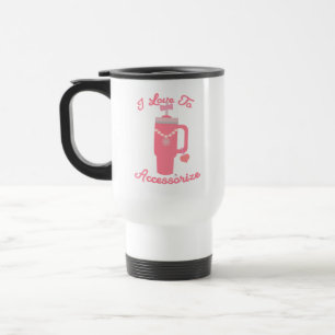 Fun Pink Trendy Cup Cute Accessories Fun Art