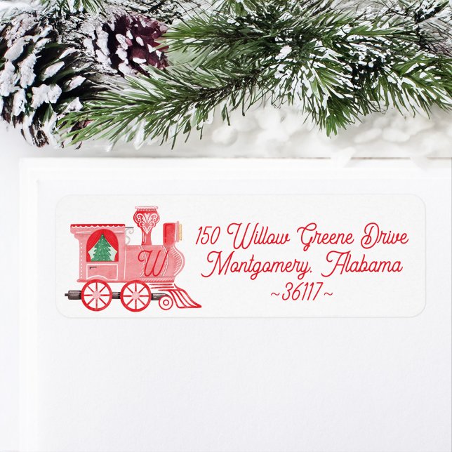 Fun Pink Vintage Train Christmas Tree Delivery (Fun Pink Vintage Train Christmas Tree Delivery White Label)