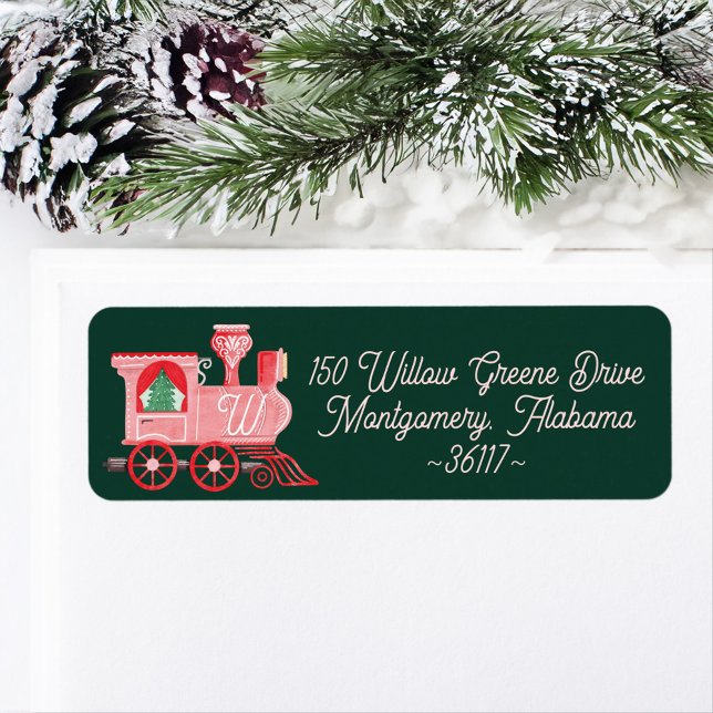 Fun Pink Vintage Train Christmas Tree Delivery (Fun Pink Vintage Train Christmas Tree Delivery Green Label)