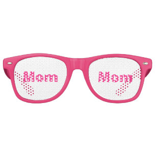 Fun Pink White Mum Mother's Day 4Erica Retro Sunglasses