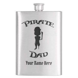 Fun Pirate Dad  Hip Flask