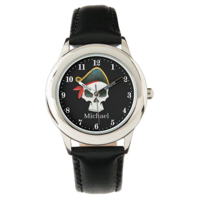 fun Pirate skull boys Watch (Front)