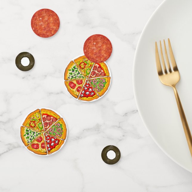 Fun Pizza Party Table Confetti (Group)