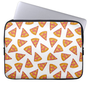 Fun Pizza Slice Pattern Laptop Sleeve