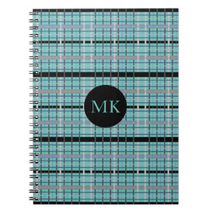 Fun Plaid Monogrammed Notebook