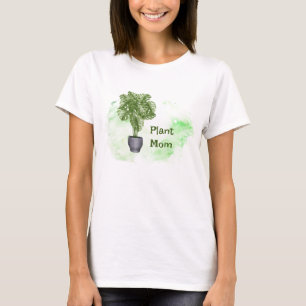 Fun Plant Mom Quote Houseplant Monstera  T-Shirt