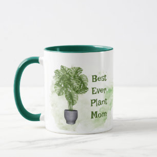 Fun Plant Mum Quote Houseplant Monstera Mug