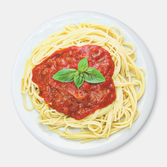 Fun Plate of Spaghetti Refrigerator Magnet (Front)