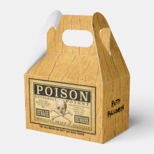 Fun "POISON" Halloween Design Favour Box