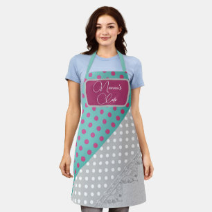 Fun Polka Dot Personalised Apron