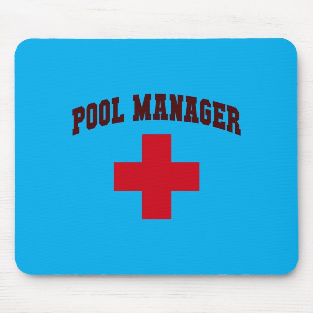 Fun Pool Manager Girls Camp Trip Cruising Mouse Pad (Front)