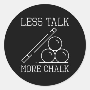 Fun Pool Player Classic Round Sticker