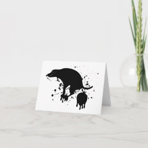 Fun Pooping Dog Card
