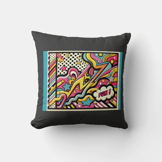 Fun Pop Art Cushion (Front)