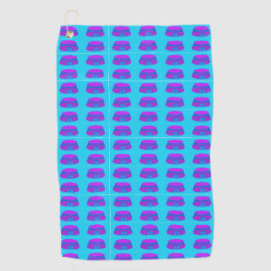 Fun Popcorn Anime Futuristic Space Cyber Mall Golf Towel