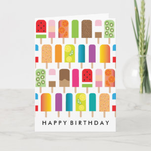 Fun Popsicle Birthday Card