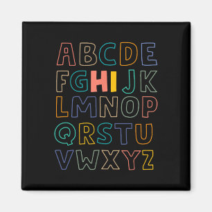 Fun Pre K Kindergarten Hi Alphabet Back To School Magnet
