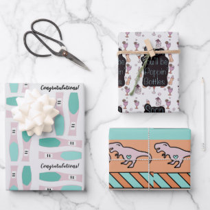 Fun Pregnancy Humour Baby Shower  Wrapping Paper Sheet