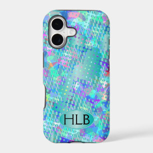 Fun Psychedelic Blues with a Splatter of Blue Dots