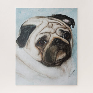 Fun Pug Puppy Jigsaw Puzzle