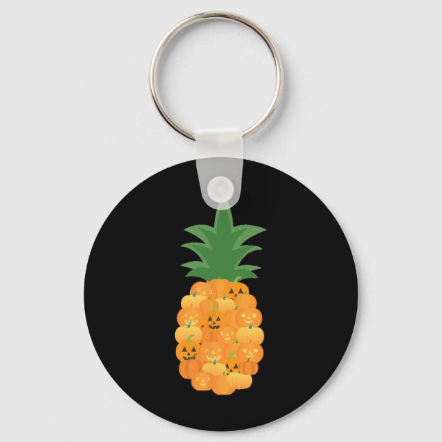 Fun Pumpkin Party Costume For Pineapple Lover  Key Ring (Front)
