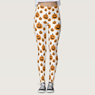 Fun Pumpkin Pattern Leggings
