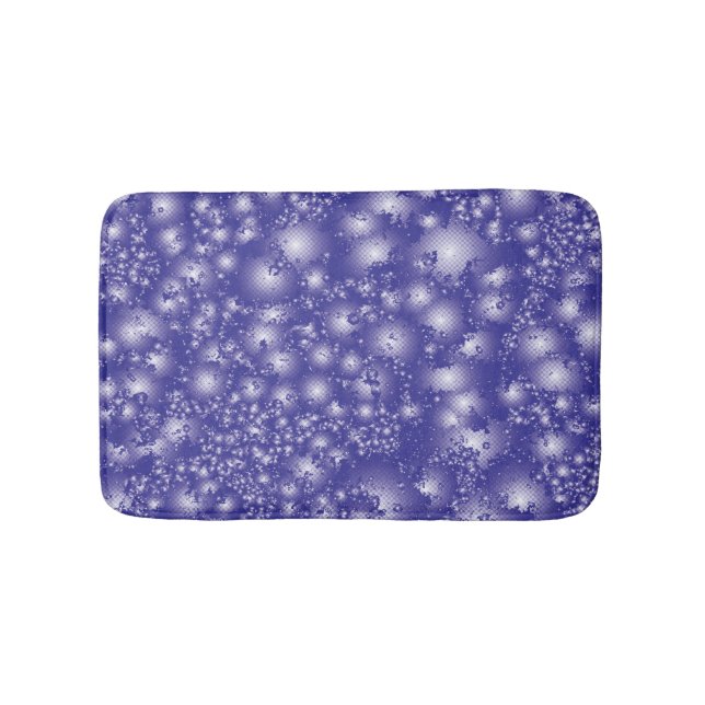 Fun PURPLE Abstract Ink Super Splash pattern Bath Mat (Front)