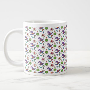 Fun Purple Halloween,Green Magic Witchy Bottle Large Coffee Mug