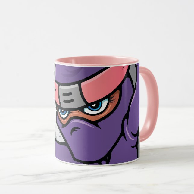 Fun Purple Ninja Mug (Front Right)