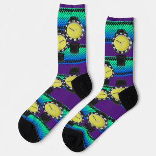 Fun Purple Watch Socks