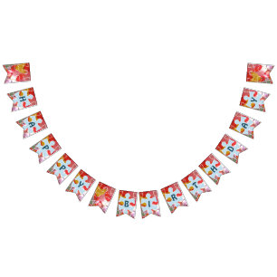 Fun Puzzle Balloon Happy Birthday Bunting