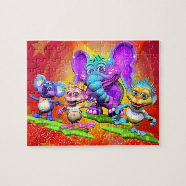 Fun Puzzle  with "The GiggleBellies" (Horizontal)