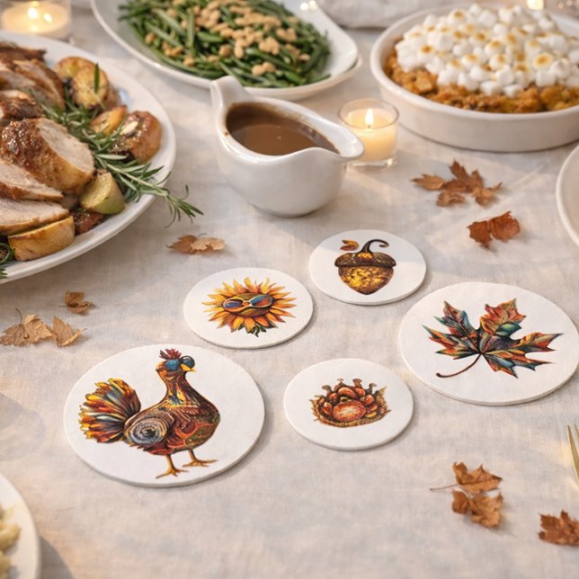 Fun & Quirky Thanksgiving Cute Autumn Party Confetti (Creator Uploaded)
