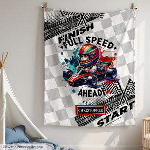 Fun Racing Blanket Formula 1 Boy Birthday