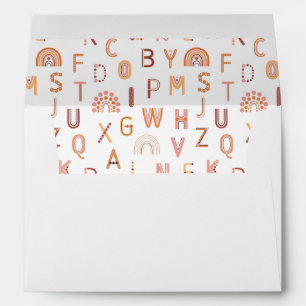 Fun Rainbow Alphabet Pattern Envelope