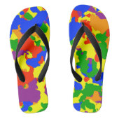 Fun Rainbow Camouflage Camo Jandals (Footbed)
